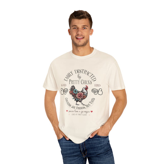 Easily Distracted by Pretty Chicks Vegan Tee Shirt {Unisex}