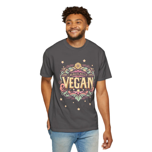 Magically Vegan Cotton Tee in Dark Colors {Unisex}