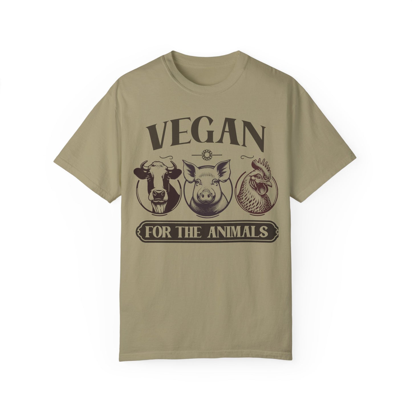Vegan for the Animals Tee Shirt in Dark Colors {Unisex}