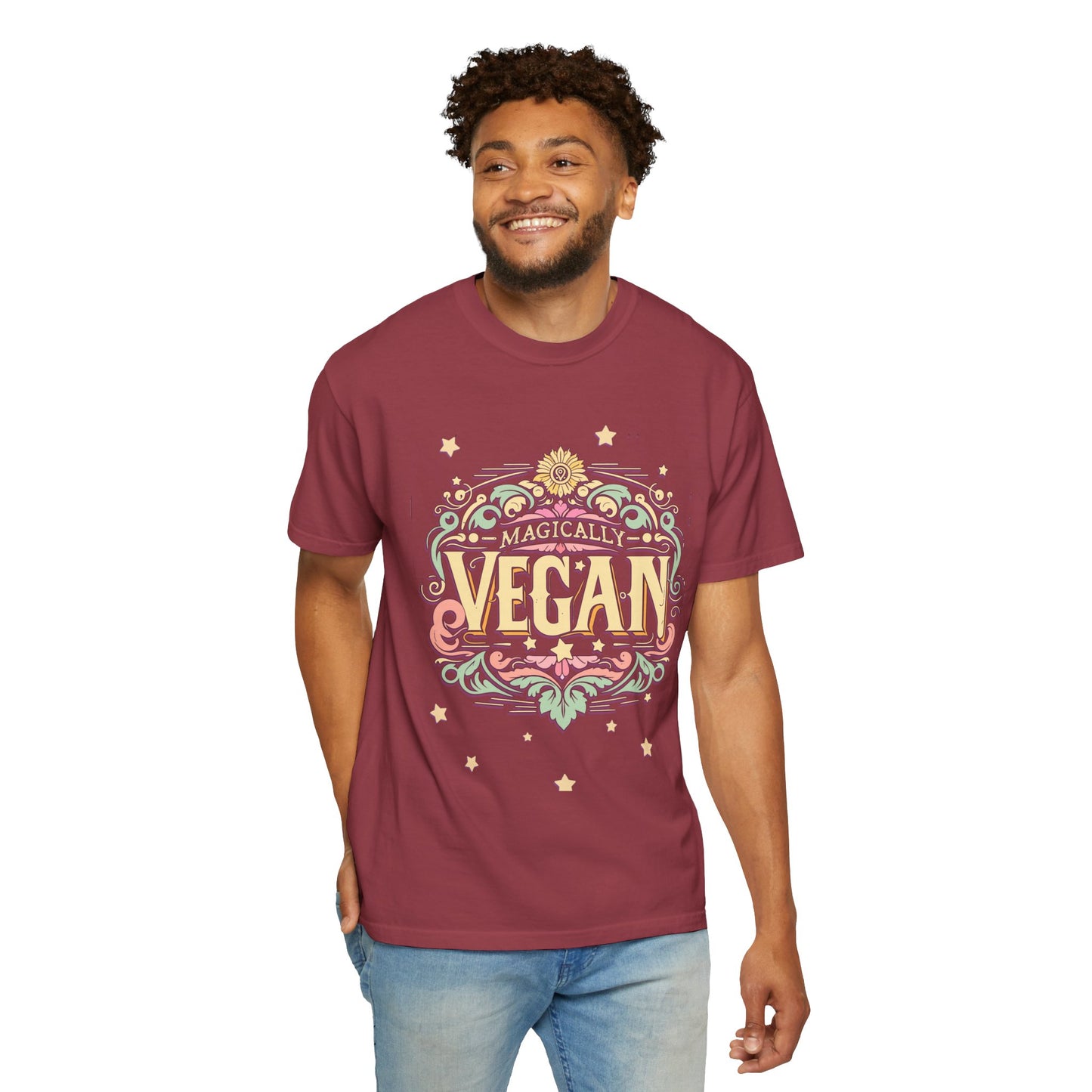 Magically Vegan Cotton Tee in Dark Colors {Unisex}
