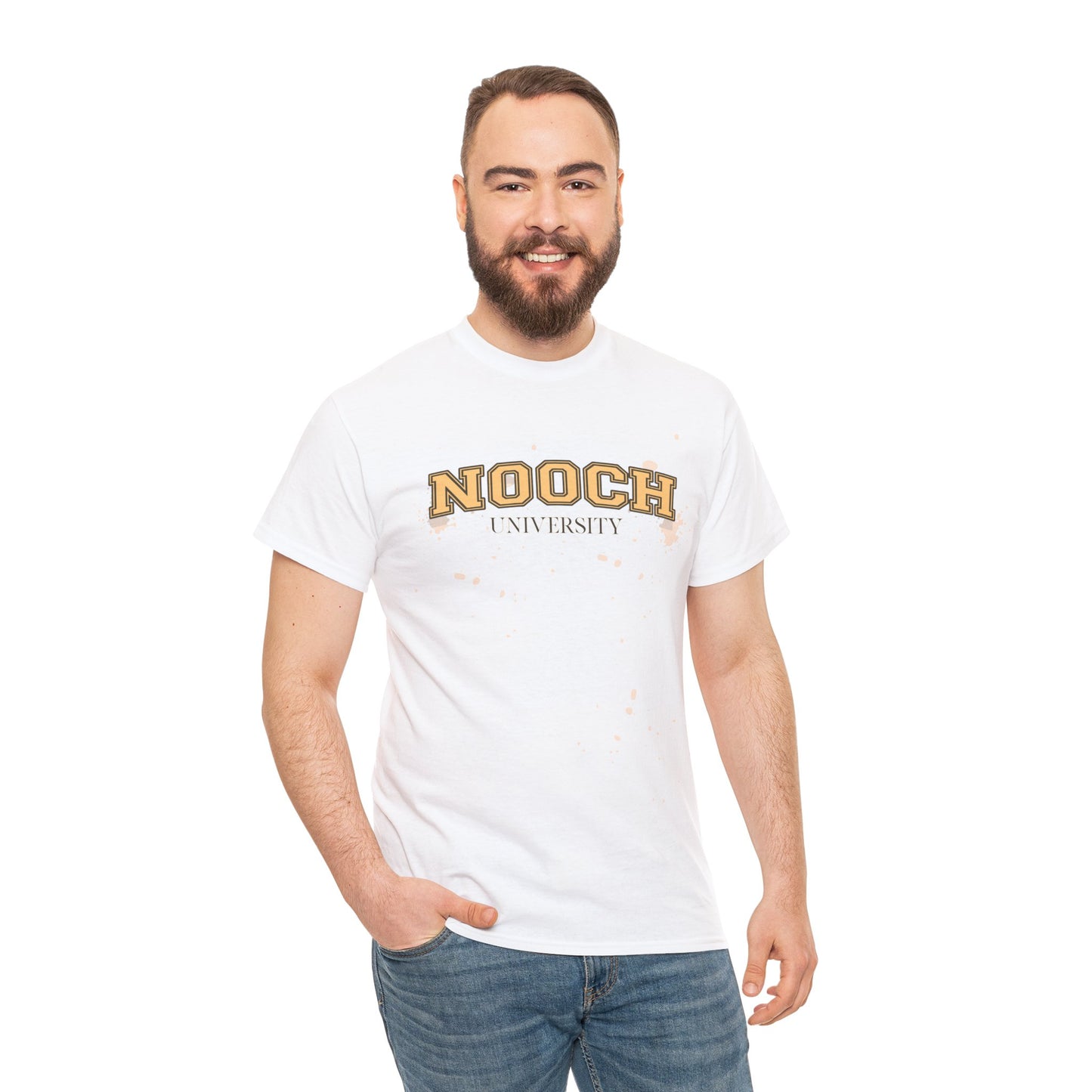 Nooch University Cotton Tee in White {Unisex}