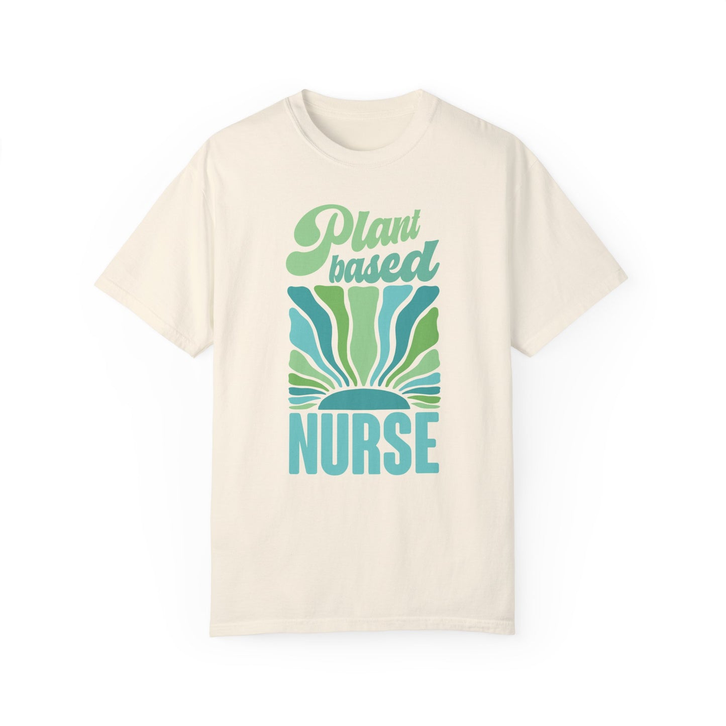 Plant Based Nurse Vegan Tee Shirt in Lights and Blues {Unisex}