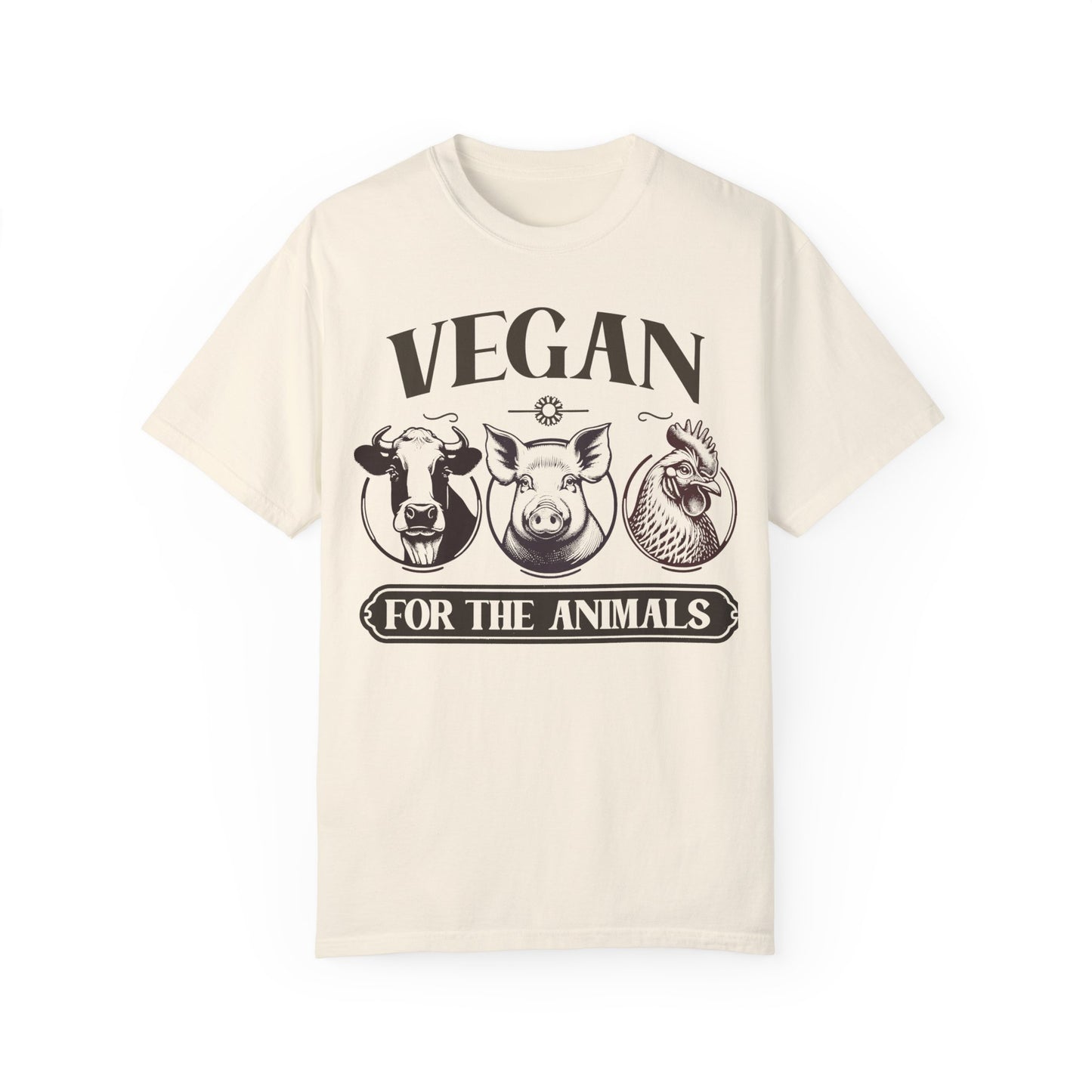 Vegan for the Animals Tee Shirt in Dark Colors {Unisex}