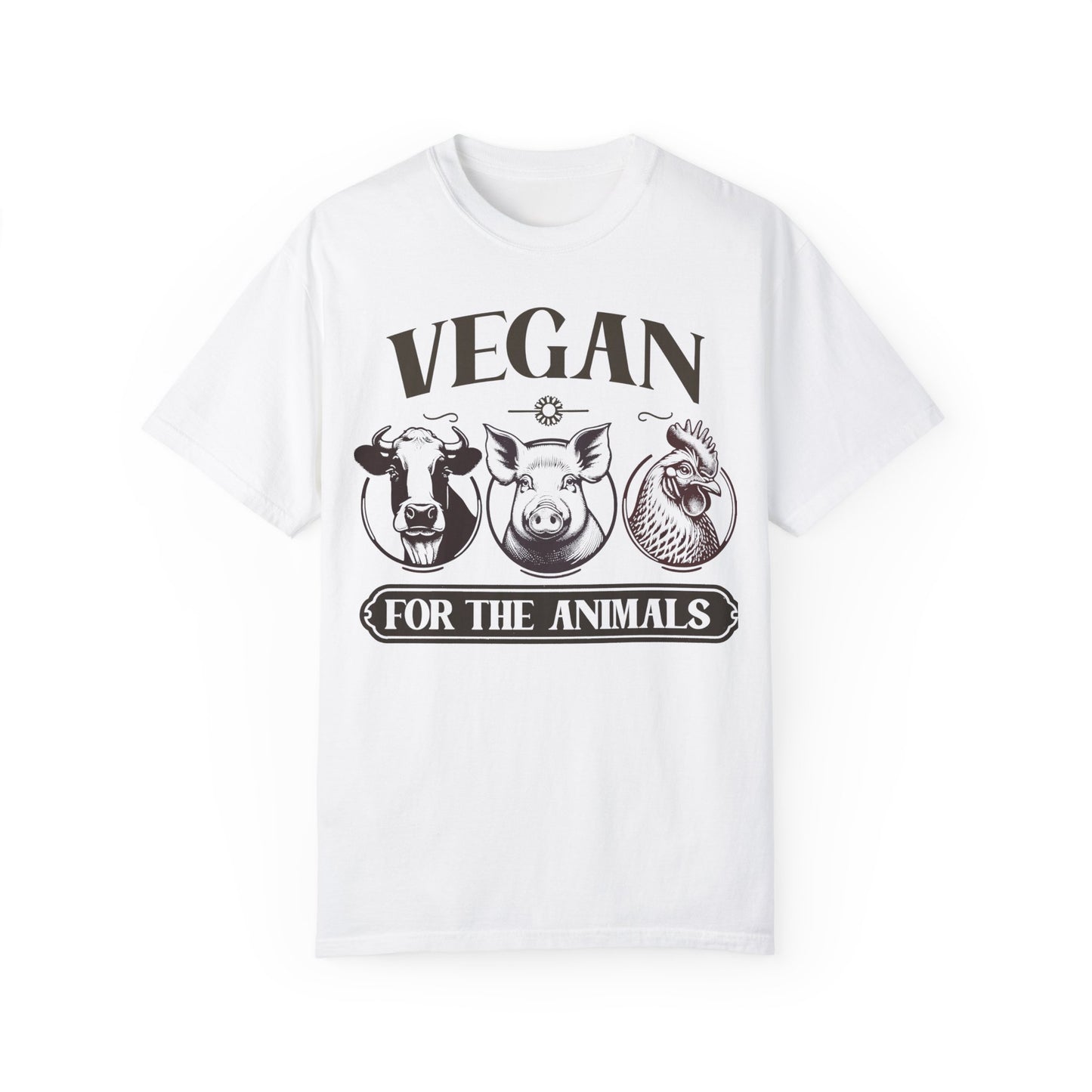 Vegan for the Animals Tee Shirt in Dark Colors {Unisex}