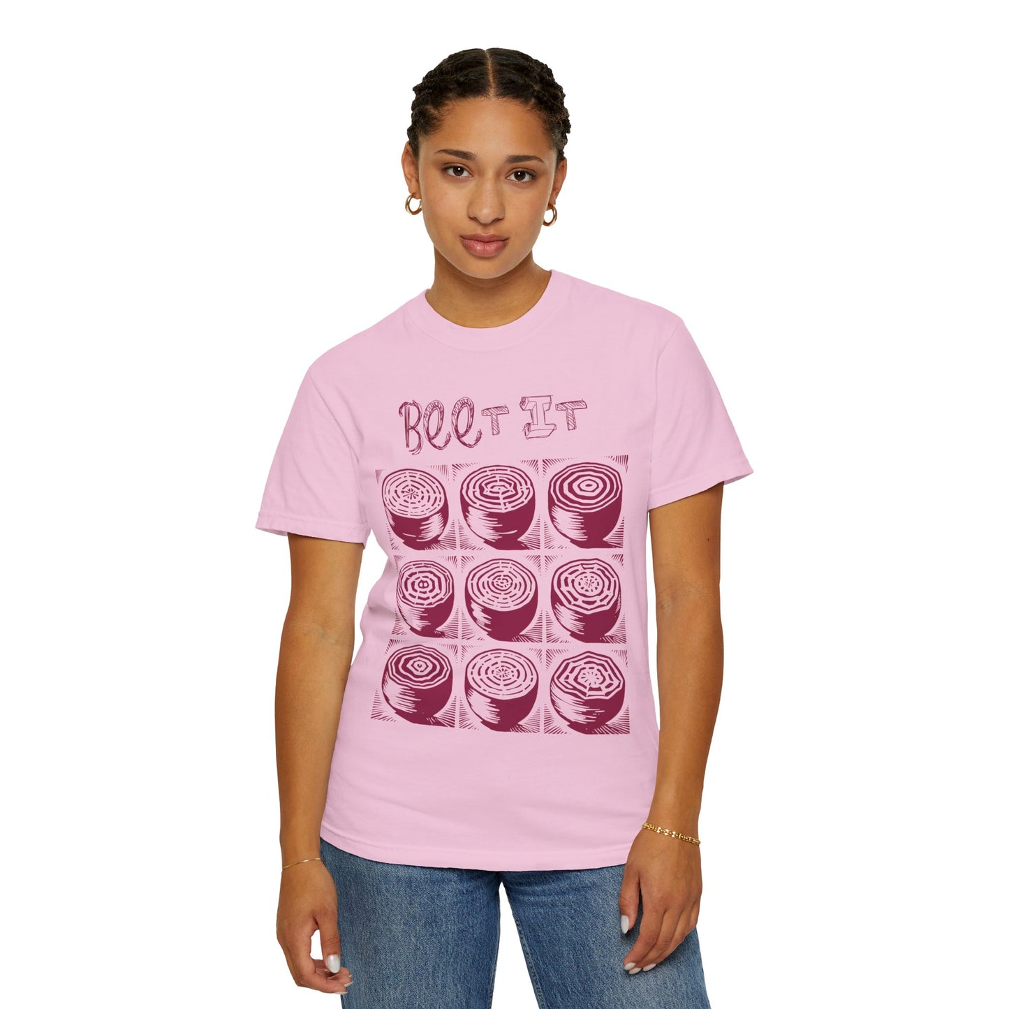 Beet It Vegan Tee Shirt in Light Colors {Unisex}