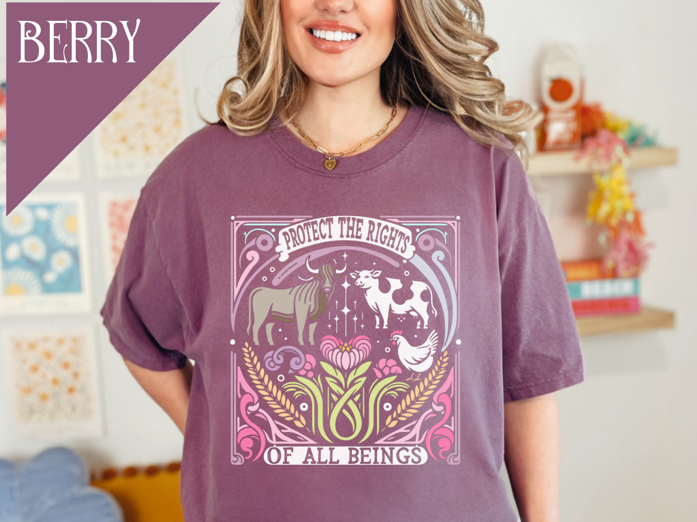 Protect the Rights of All Beings in Dark Colors {Unisex}
