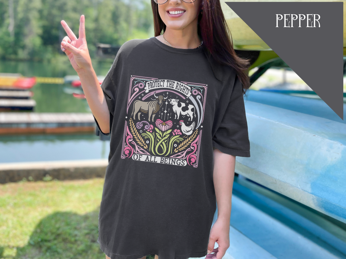 Protect the Rights of All Beings in Dark Colors {Unisex}