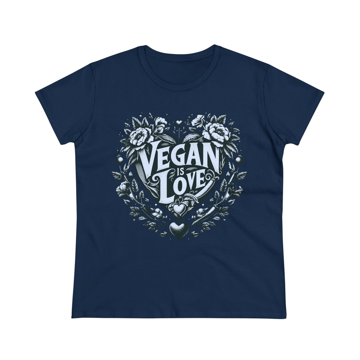 Vegan is Love in Navy Blue {Women's}