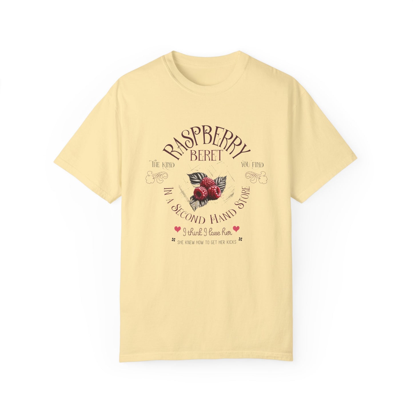 Raspberry Beret Vegan Tee in Light Colors