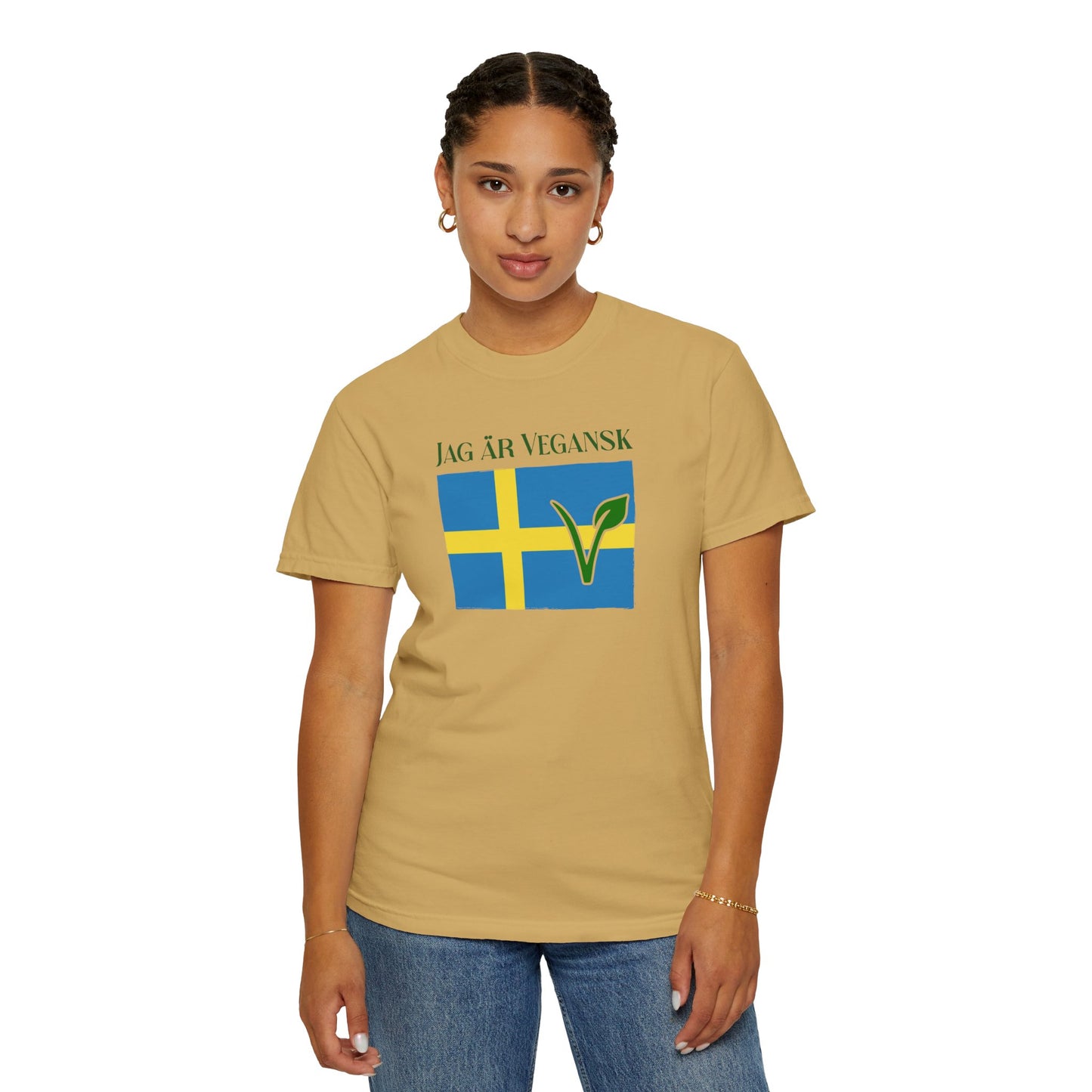 Jag är Vegansk Swedish Vegan Tee Shirt in Light and Tropical Colors {Unisex}