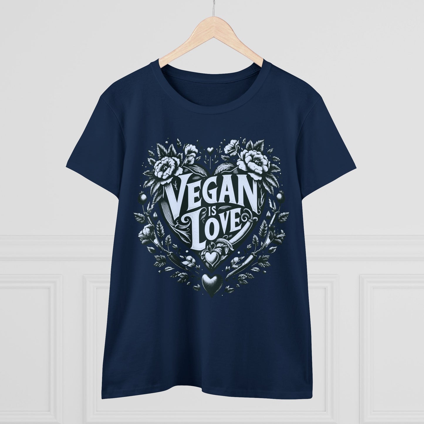 Vegan is Love in Navy Blue {Women's}