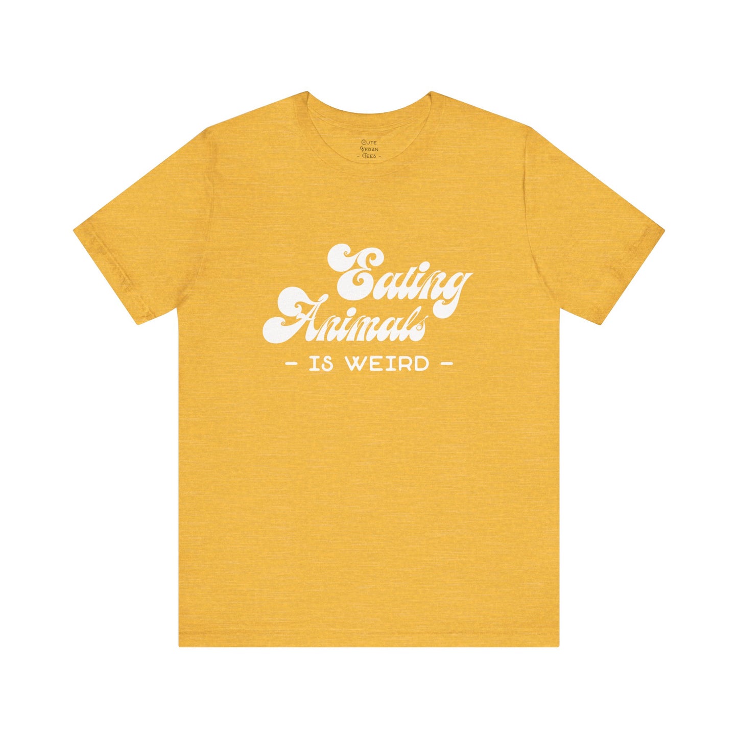 Eating Animals is Weird Vegan Tee Shirt | Ethical Clothing | Cute| Bright Colors