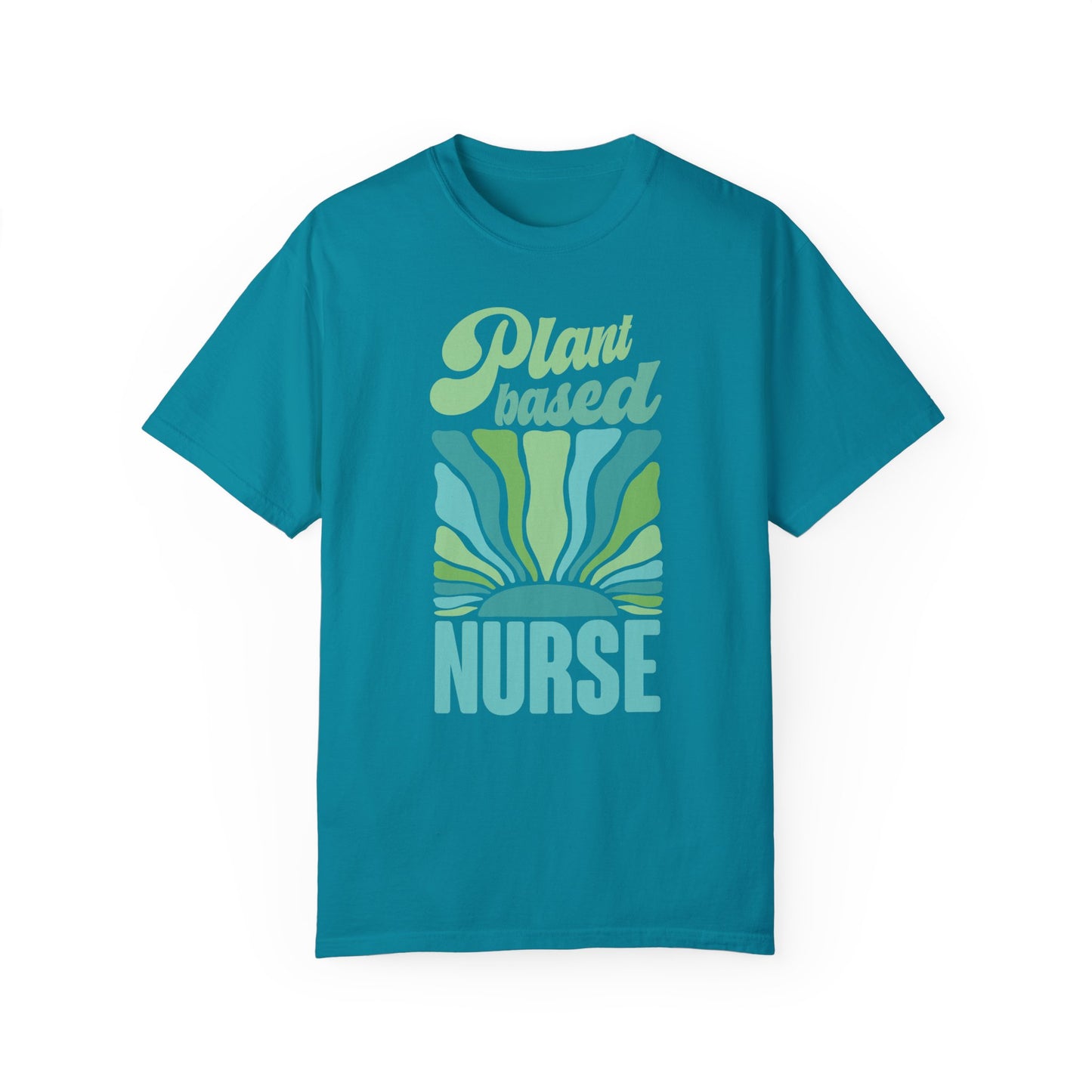 Plant Based Nurse Vegan Tee Shirt in Lights and Blues {Unisex}